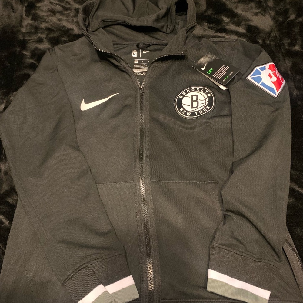Nike Brooklyn Black Zip-Up Hoodie Jacket